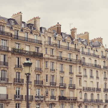 Vintage Parisian buildings