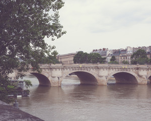 Bridge over the Seine River in Paris