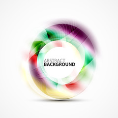 Vector abstract blurred swirl