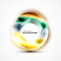 Colorful abstract circle banner