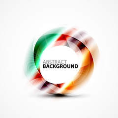 Colorful abstract circle banner