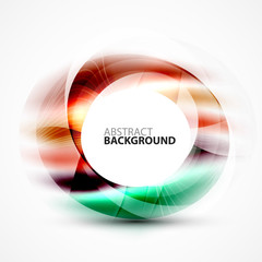 Colorful abstract circle banner