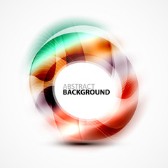 Colorful abstract circle banner