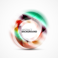 Colorful abstract circle banner