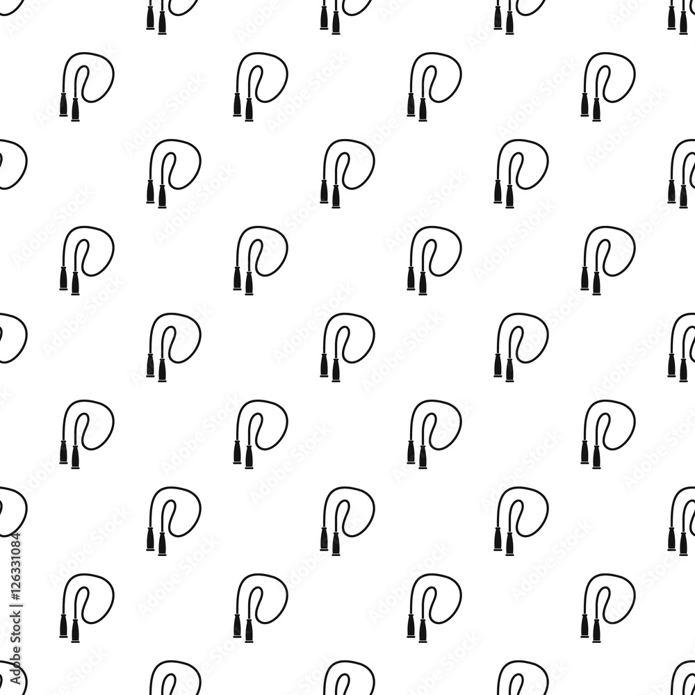 Poster skipping rope pattern. simple illustration of skipping rope vector pattern for web