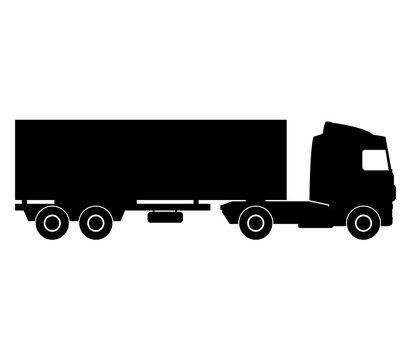 Truck icon isolated on white background