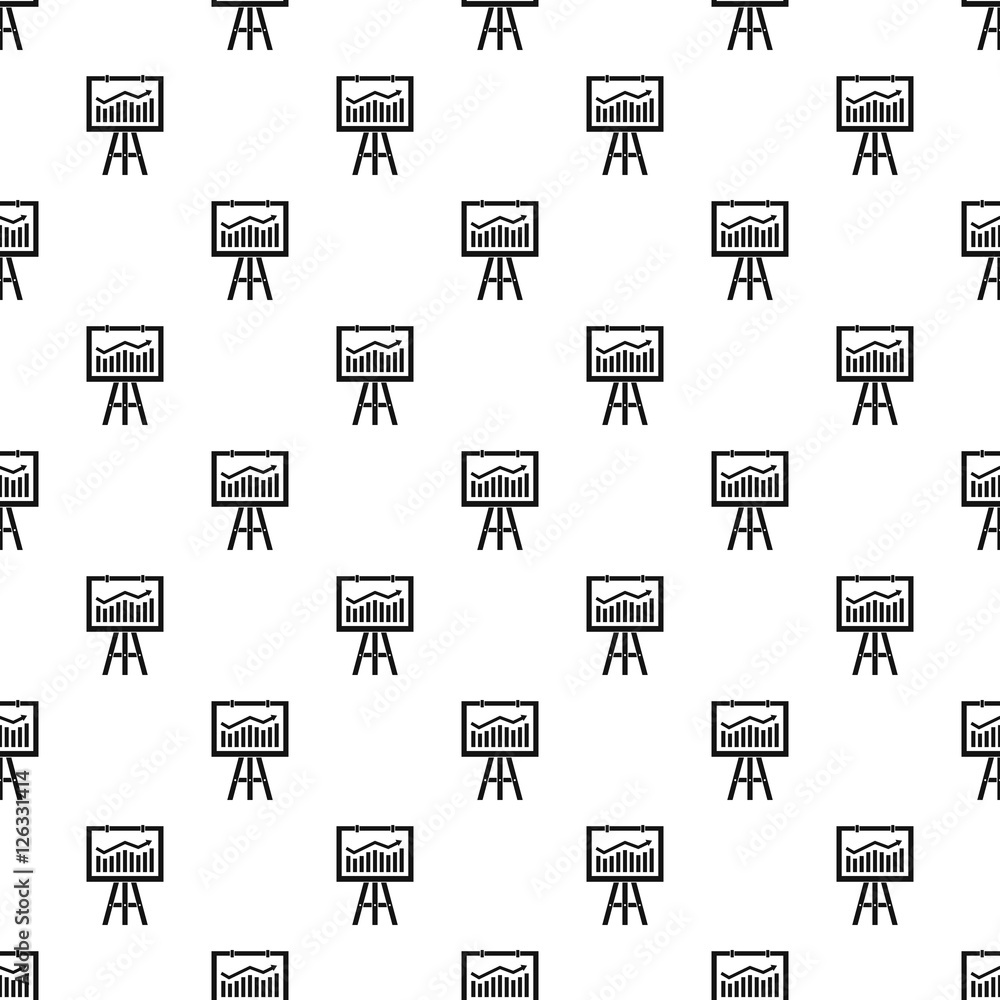 Poster projection screen with a graph pattern. simple illustration of screen with a graph vector pattern fo