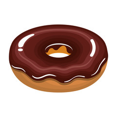 delicious sweet donuts icon vector illustration design