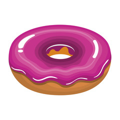 delicious sweet donuts icon vector illustration design