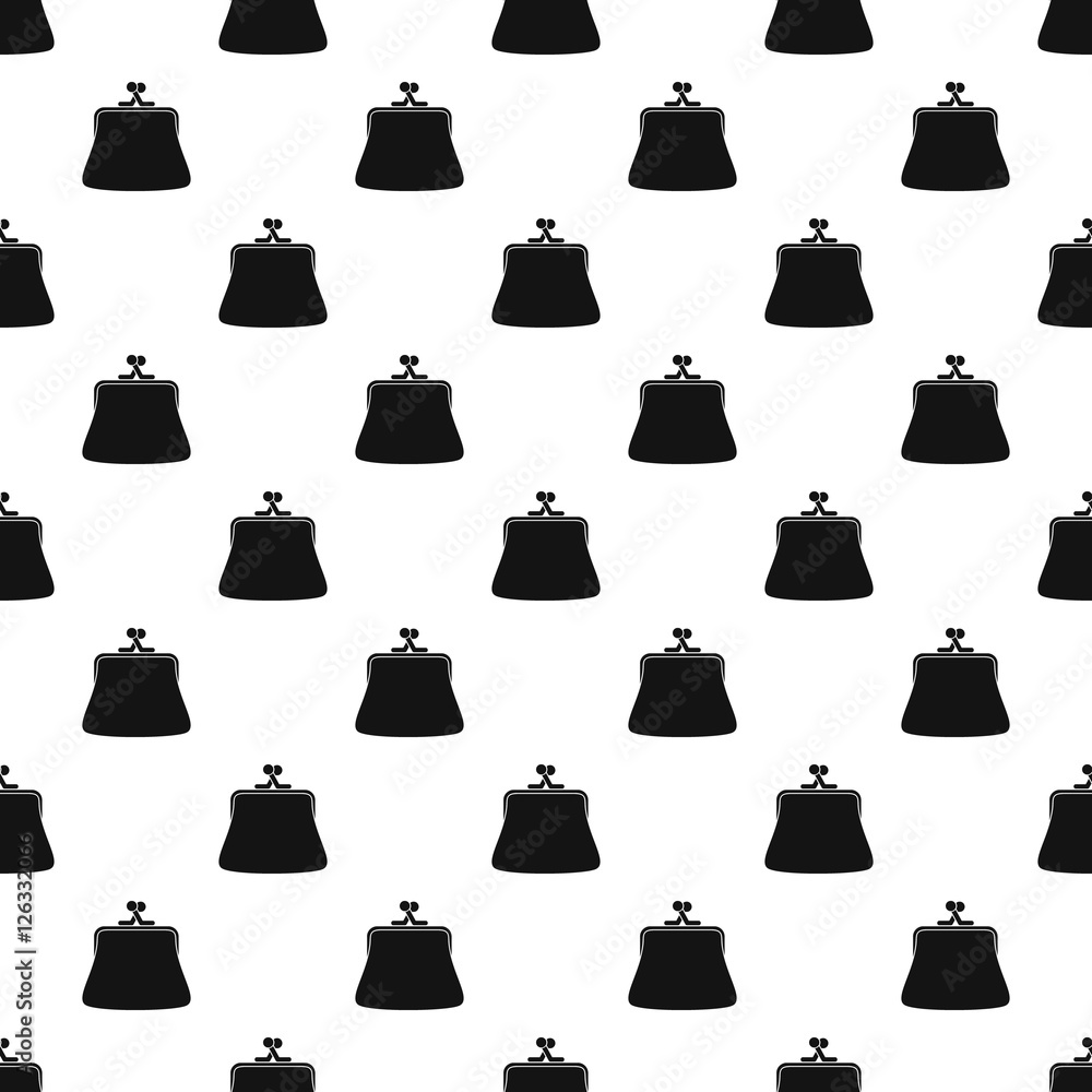 Aufkleber retro purse pattern. simple illustration of retro purse vector pattern for web