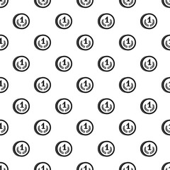 Medal first place pattern. Simple illustration of medal first place vector pattern for web