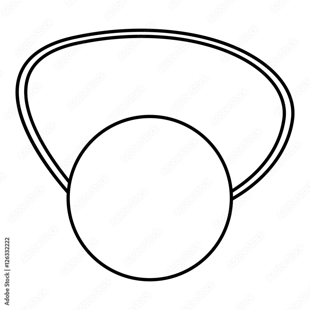 Poster clown nose icon. outline illustration of clown nose vector icon for web design