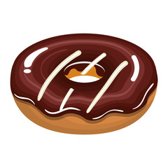 delicious sweet donuts icon vector illustration design