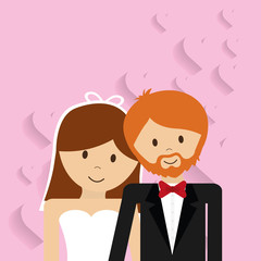 wedding marriage love icon vector illustration graphic design