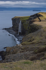 Fototapeta na wymiar Waterfall, Northern Icelandic Coast