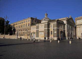 Fototapeta na wymiar Piazza del Popolo, Roma, Italy