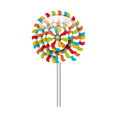 lollipop candy sweet isolated icon vector illustration design