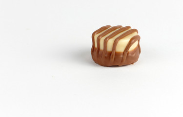 Chocolate candie on isolated background