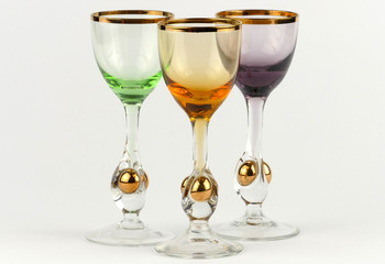 Decorative glasses isolated
