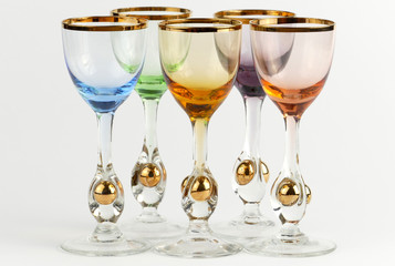 Decorative glasses isolated