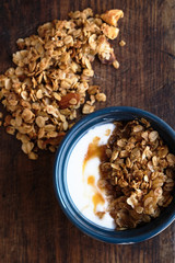 Homemade Granola with Yogurt and Honey