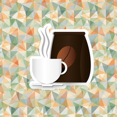 Coffee delicious drink icon vector illustration graphic design
