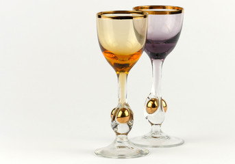 Decorative glasses isolated