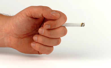 Cigarette isolated on white background
