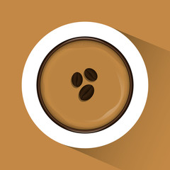 Coffee delicious drink icon vector illustration graphic design