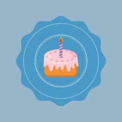 Delicious Cake and dessert icon vector illustration graphic design