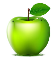 fresh Green apple for you design