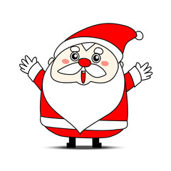 Santa claus on white background