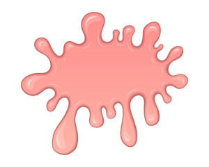 Splash of pink bubble gum.