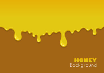 Vector background with flowing honey.