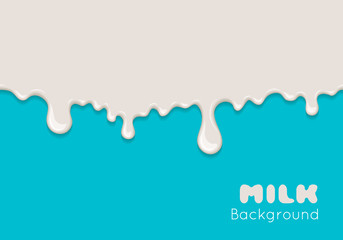 Vector background with flow milk.