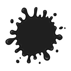 Vector blob of ink or oil.