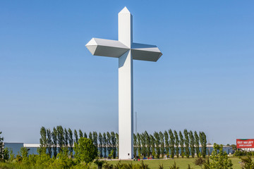 The cross at the crossroads in Effingham, Illinois.