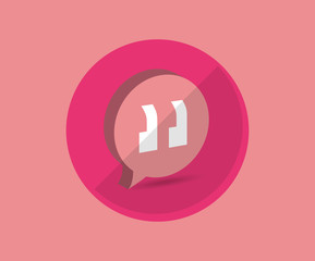 Chat bubble social media icon vector illustration graphic design