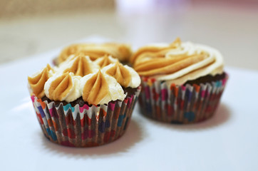 Double cream cupcakes