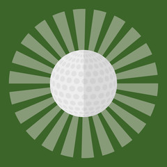 Golf sport game icon vector illustration graphic design