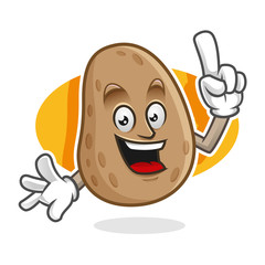 Got an idea potato mascot, potato character, potato cartoon