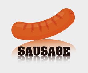 Sausage german food icon vector illustration graphic design