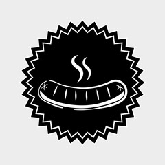 Sausage german food icon vector illustration graphic design