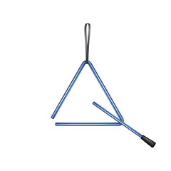 Triangle in blue design 