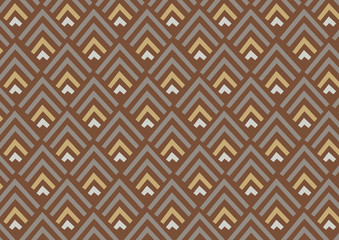 Abstract geometric pattern background | brown gold decoration design | wallpaper backdrop