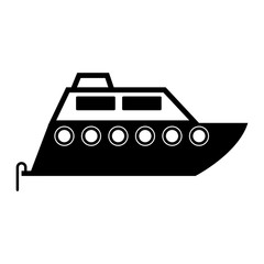 sailboat icon over white background. transportation vehicle design. vector illustration