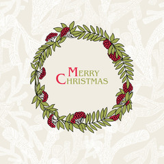 Christmas and New Year festive background, xmas greeting card 