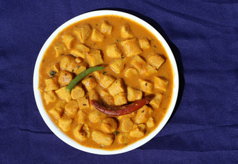 Gatta curry or gatte ki sabji or gatte ki saag - Indian style tasty curry