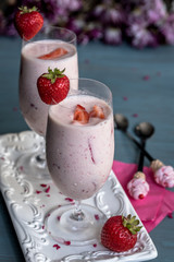 Strawberry Ice Cream Smoothies