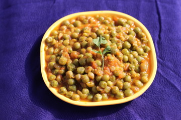 Mattar masala - Indian traditional curry